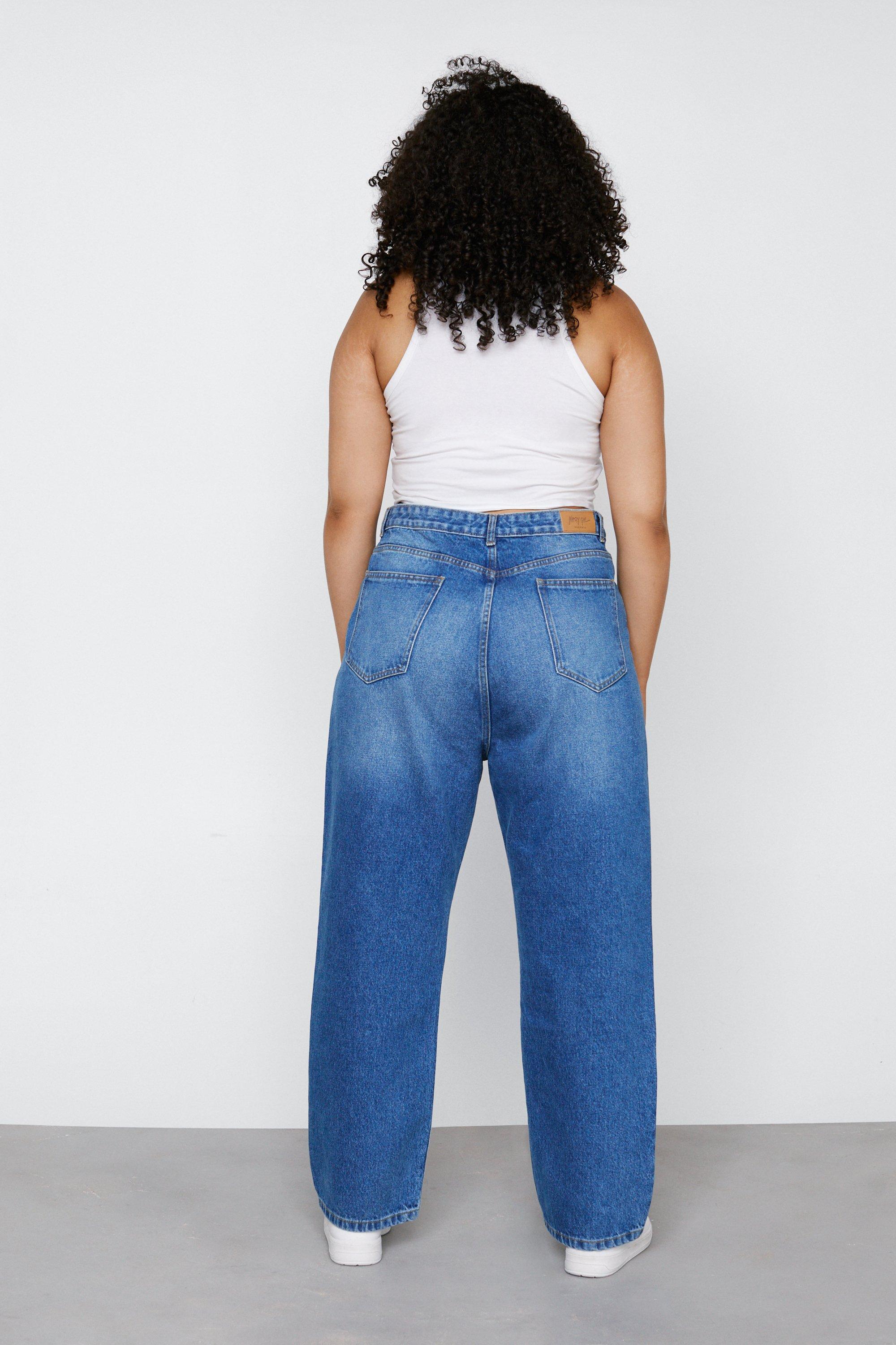 Plus size cotton store jeans